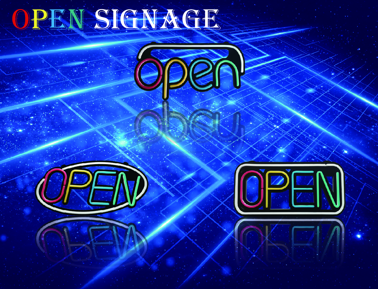 LED open sign